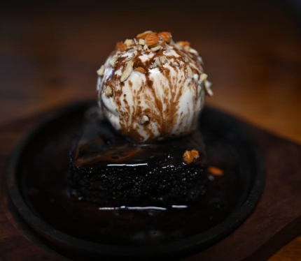 Hot Chocolate Brownie from the Alake menu